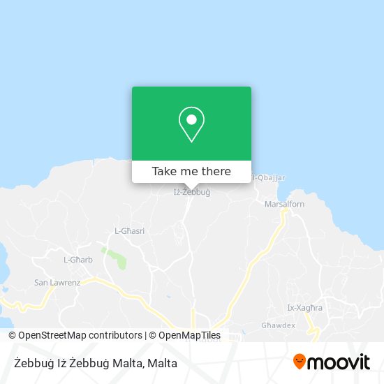 Żebbuġ Iż Żebbuġ Malta map