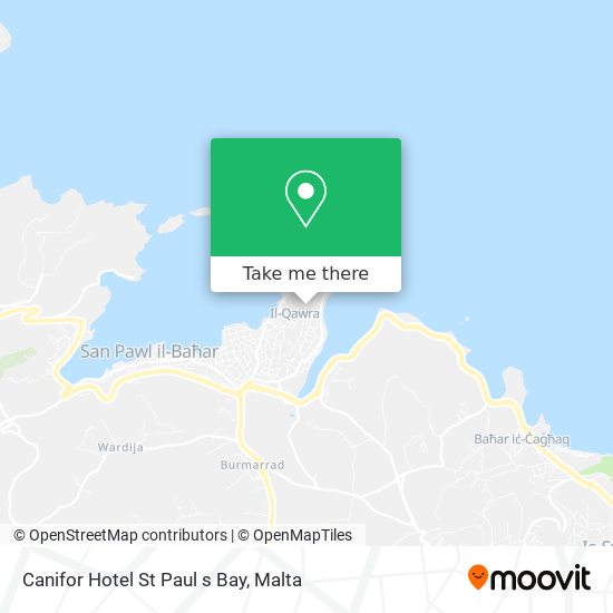 Canifor Hotel St Paul s Bay map