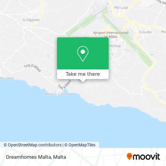 Dreamhomes Malta map