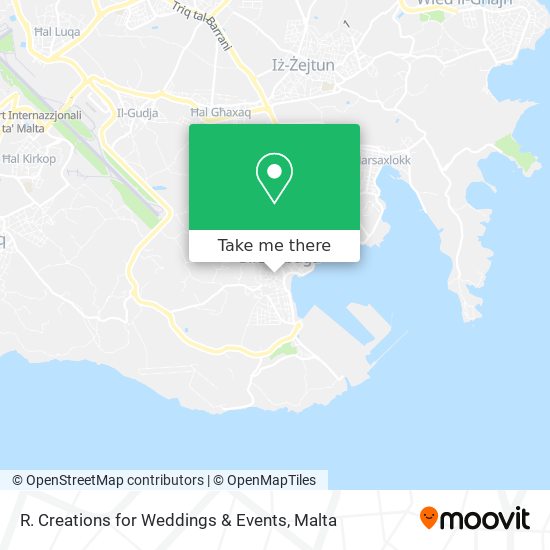 R. Creations for Weddings & Events map
