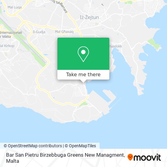 Bar San Pietru Birzebbuga Greens New Managment map