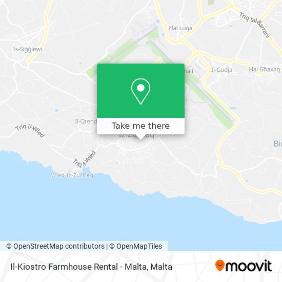 Il-Kiostro Farmhouse Rental - Malta map
