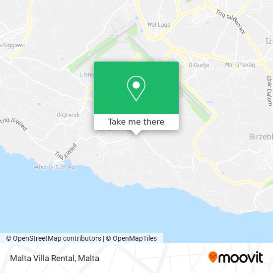 Malta Villa Rental map