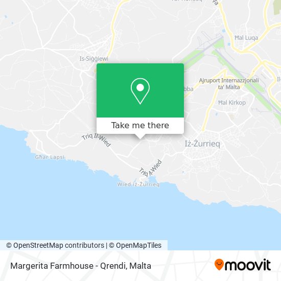 Margerita Farmhouse - Qrendi map