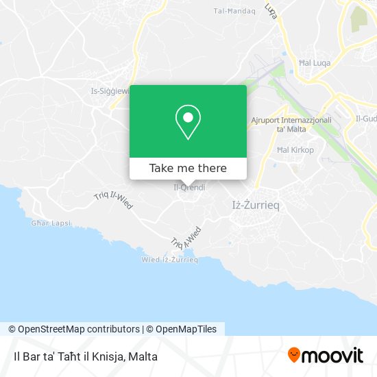 Il Bar ta' Taħt il Knisja map