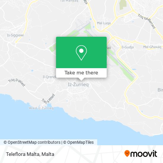 Teleflora Malta map
