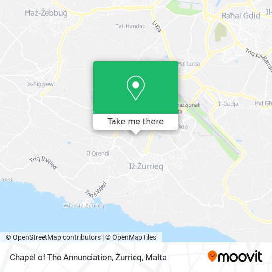 Chapel of The Annunciation, Żurrieq map