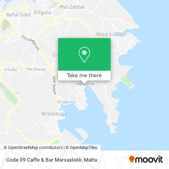 Code 09 Caffe & Bar Marsaxlokk map