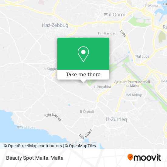 Beauty Spot Malta map