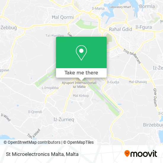 St Microelectronics Malta map