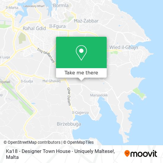 Ka18 - Designer Town House - Uniquely Maltese! map