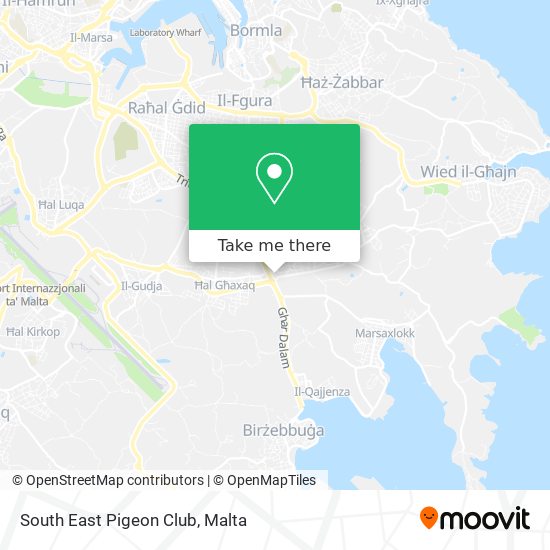 South East Pigeon Club map