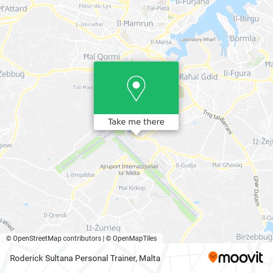 Roderick Sultana Personal Trainer map