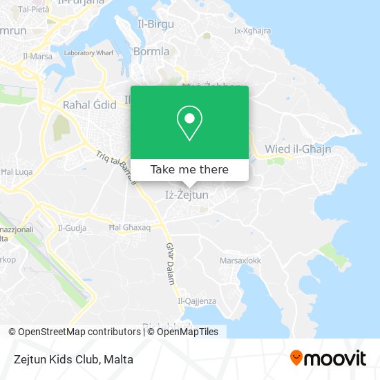 Zejtun Kids Club map