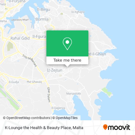 K-Lounge the Health & Beauty Place map