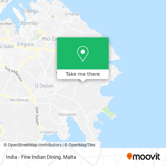 India - Fine Indian Dining map