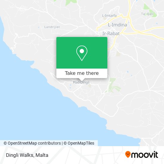 Dingli Walks map