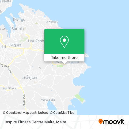 Inspire Fitness Centre Malta map