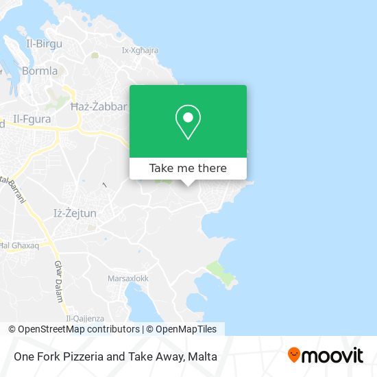 One Fork Pizzeria and Take Away map