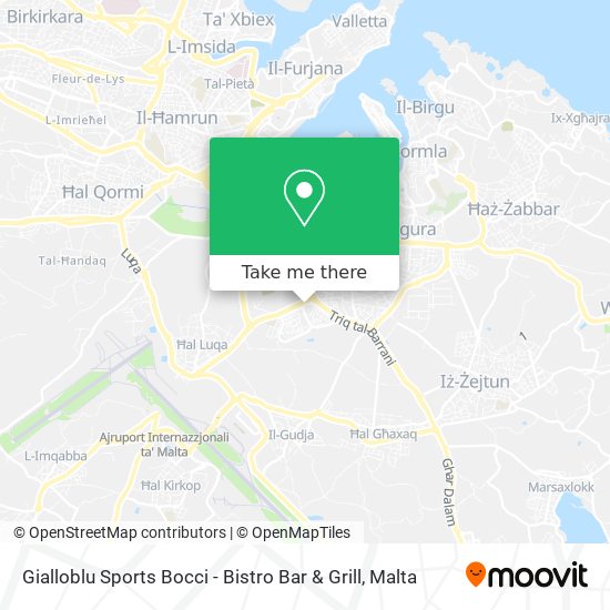 Gialloblu Sports Bocci - Bistro Bar & Grill map
