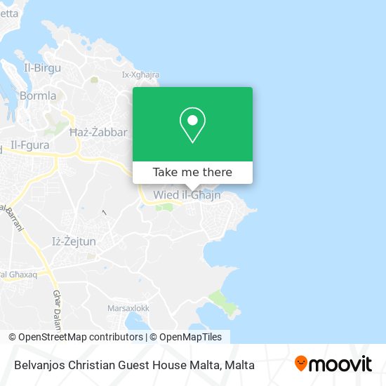 Belvanjos Christian Guest House Malta map