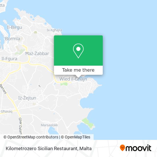 Kilometrozero Sicilian Restaurant map