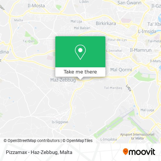 Pizzamax - Haz-Zebbug map