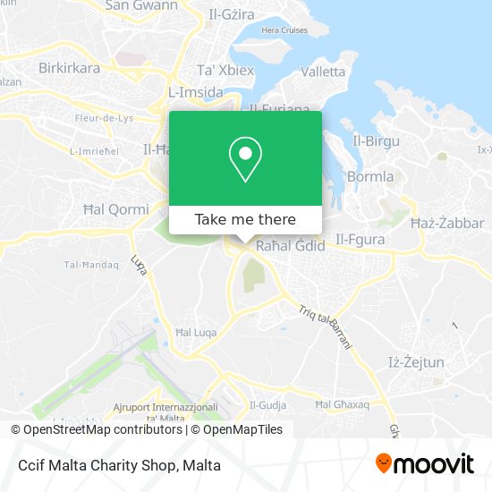 Ccif Malta Charity Shop map
