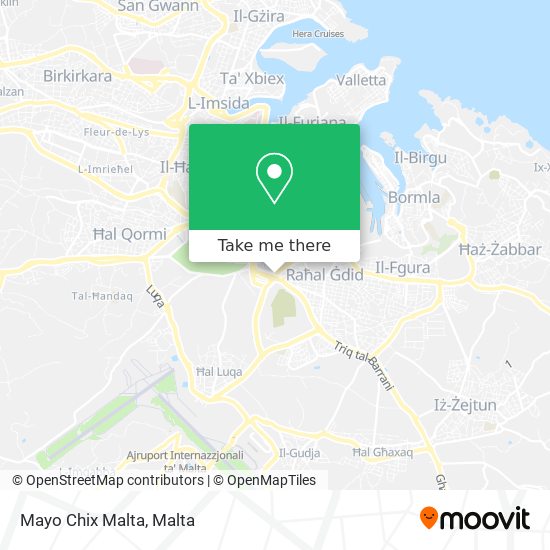 Mayo Chix Malta map