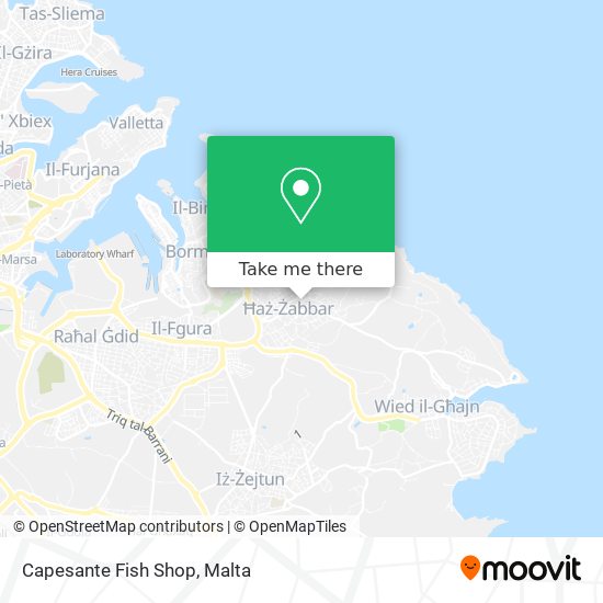 Capesante Fish Shop map