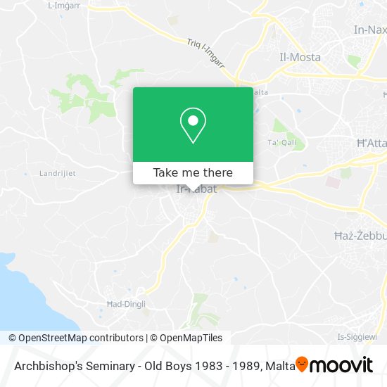 Archbishop's Seminary - Old Boys 1983 - 1989 map