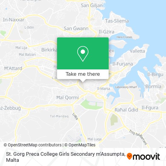 St. Gorg Preca College Girls Secondary m'Assumpta map
