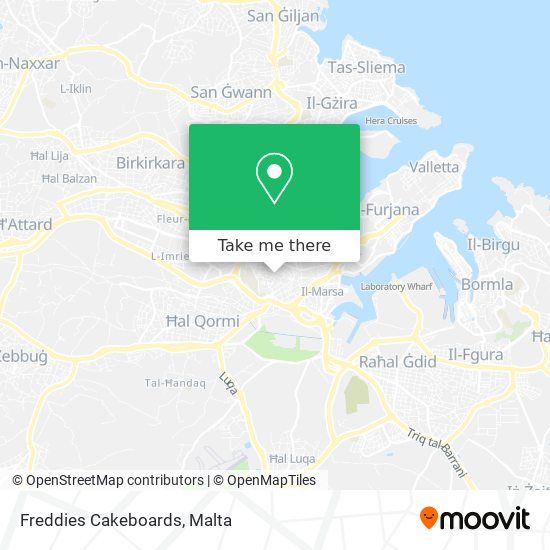 Freddies Cakeboards map