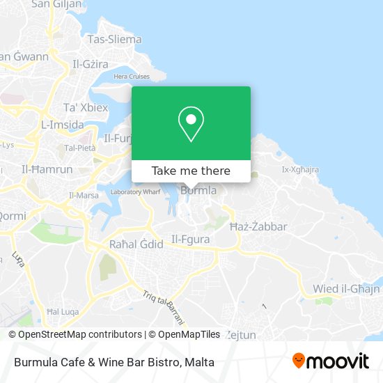 Burmula Cafe & Wine Bar Bistro map