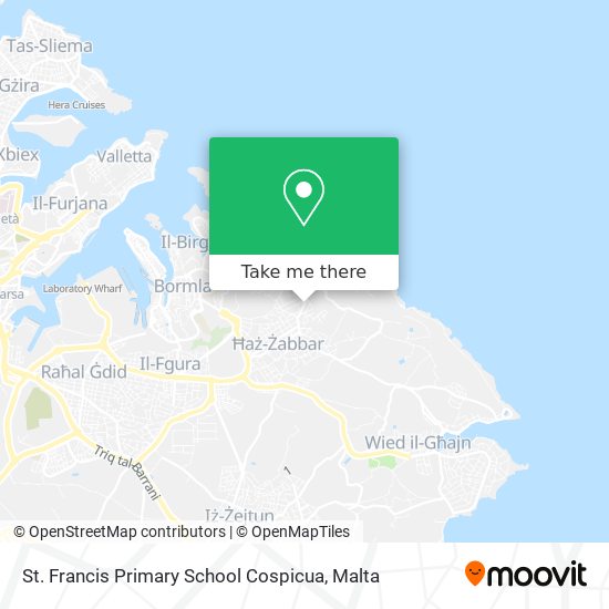 St. Francis Primary School Cospicua map