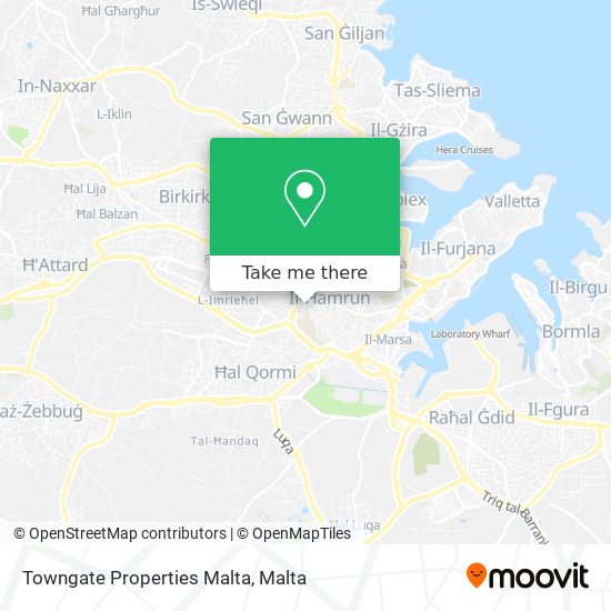 Towngate Properties Malta map