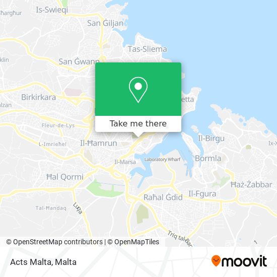 Acts Malta map