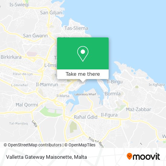 Valletta Gateway Maisonette map