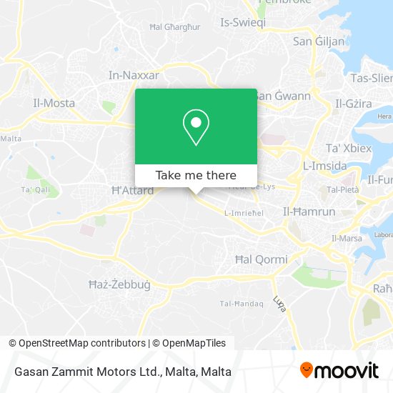 Gasan Zammit Motors Ltd., Malta map