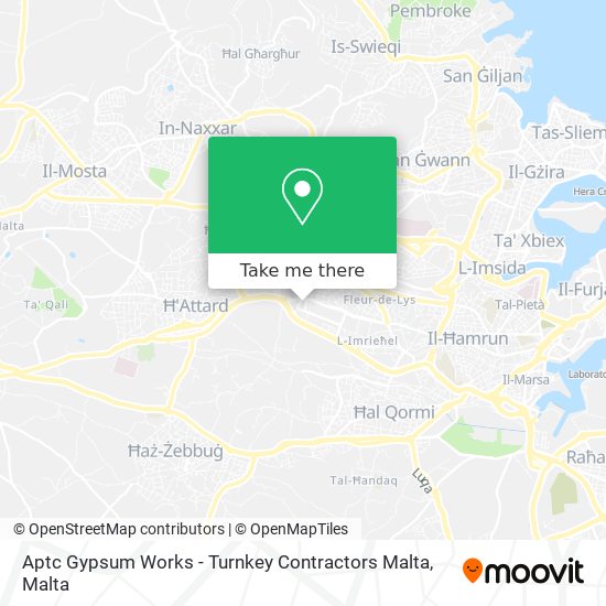 Aptc Gypsum Works - Turnkey Contractors Malta map