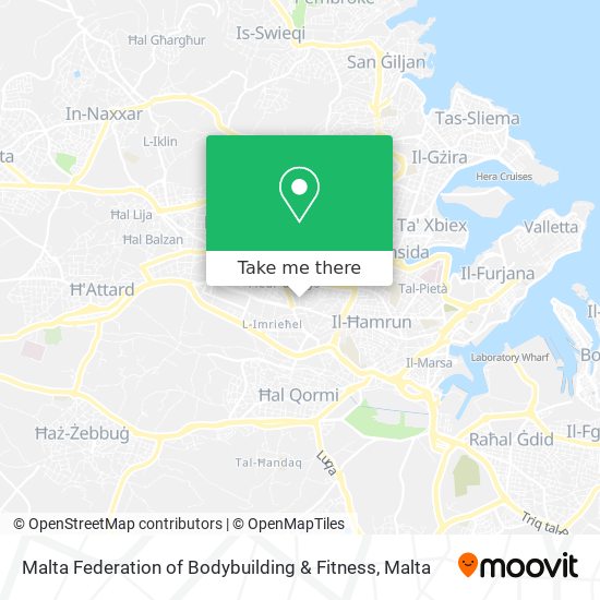 Malta Federation of Bodybuilding & Fitness map