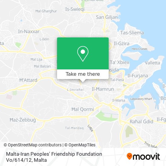 Malta-Iran Peoples' Friendship Foundation Vo / 614 / 12 map