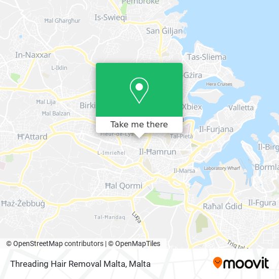 Threading Hair Removal Malta map