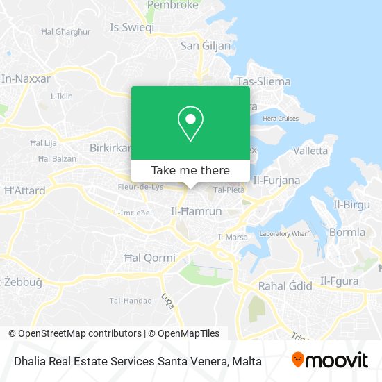 Dhalia Real Estate Services Santa Venera map