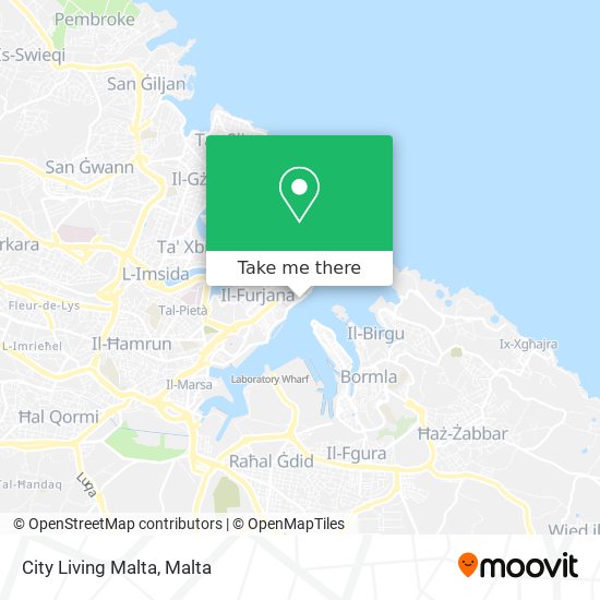 City Living Malta map