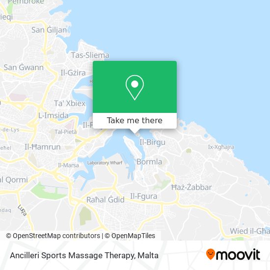 Ancilleri Sports Massage Therapy map
