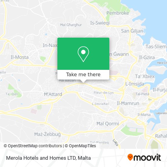 Merola Hotels and Homes LTD map