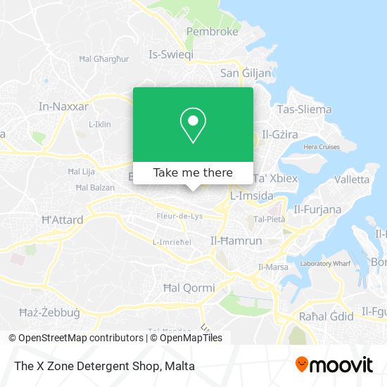 The X Zone Detergent Shop map