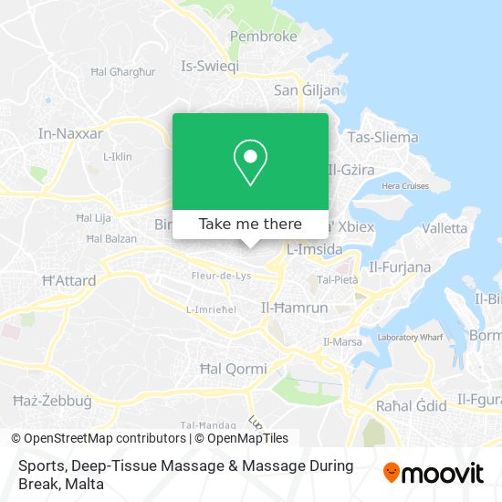 Sports, Deep-Tissue Massage & Massage During Break map