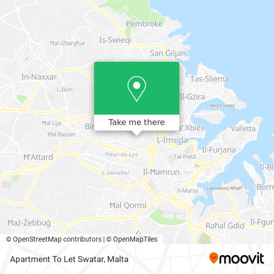 Apartment To Let Swatar map